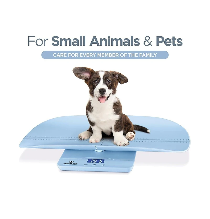 MedicalKingusa Digital Baby Scale - Multi-Function Infant Scale, Toddler Scale & Pet Scale with Collapsible Weighing Tray