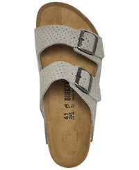 Birkenstock Men's Arizona Suede Embossed Dotted Adjustable Slide Sandals from Finish Line