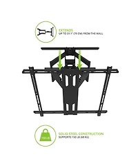 Kanto PDX700 Articulating Full Motion Tv Mount for 42" - 100" Tv