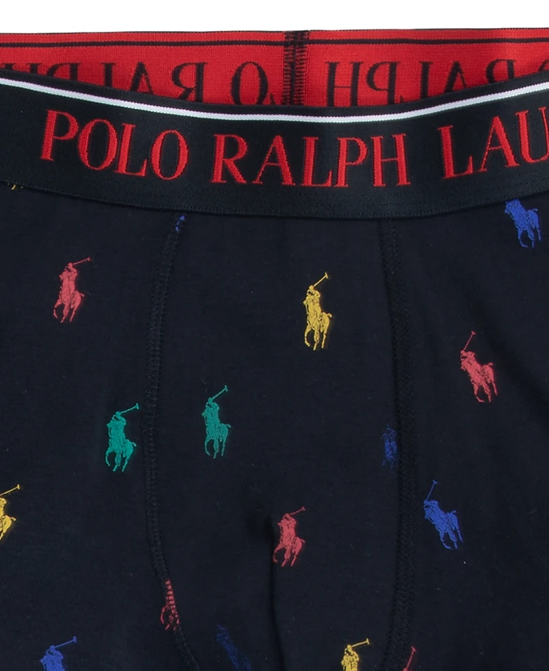 Polo Ralph Lauren Big Boys Cotton Stretch Boxer Briefs 3-Pack