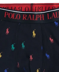 Polo Ralph Lauren Big Boys Cotton Stretch Boxer Briefs 3-Pack
