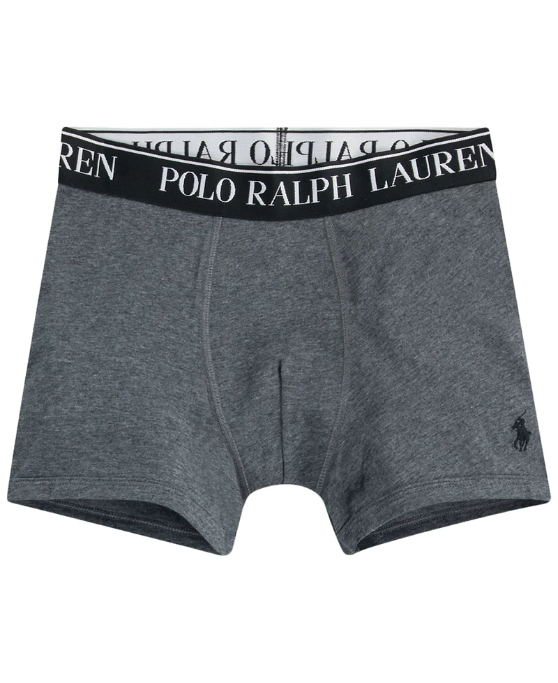 Polo Ralph Lauren Big Boys Cotton Stretch Boxer Briefs 3-Pack