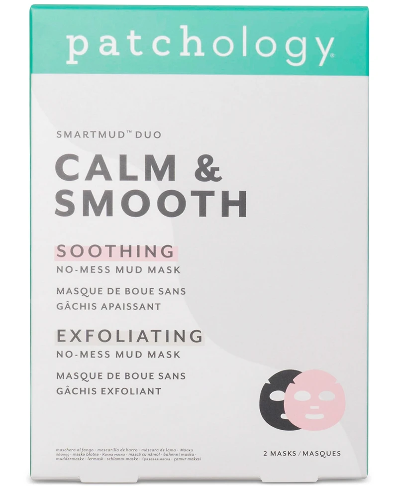 Patchology 2-Pc. SmartMud Calm & Smooth No-Mess Mud Mask Set