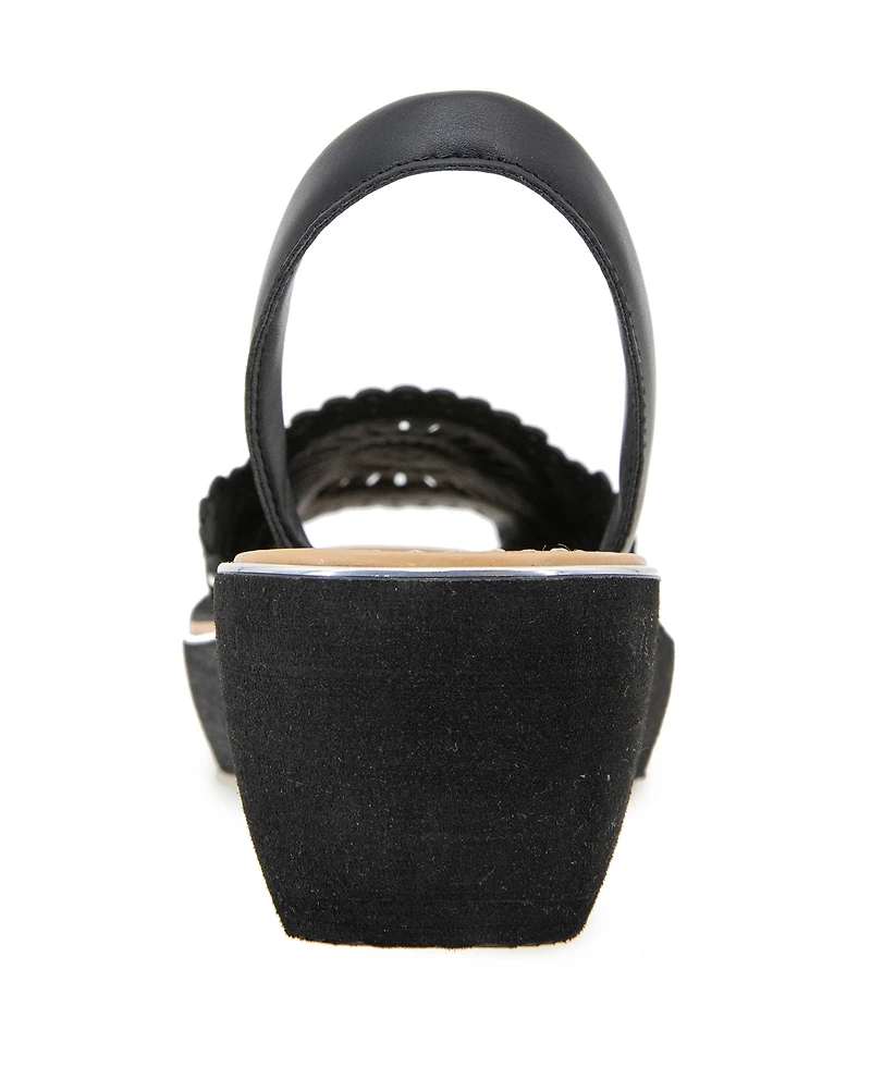 Kenneth Cole Reaction Women's Fine Glass Laser Wedge Sandals