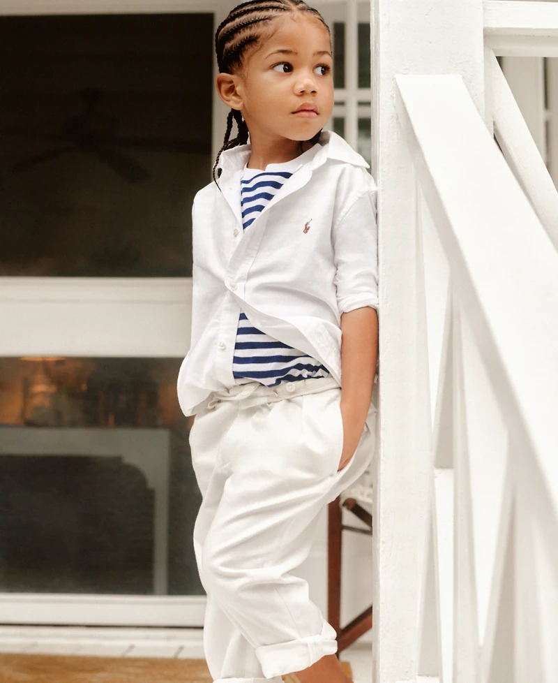Polo Ralph Lauren Toddler and Little Boys Straight Fit Twill Pant