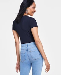 I.n.c. International Concepts Women's V-Neck Bodysuit, Created for Macy's