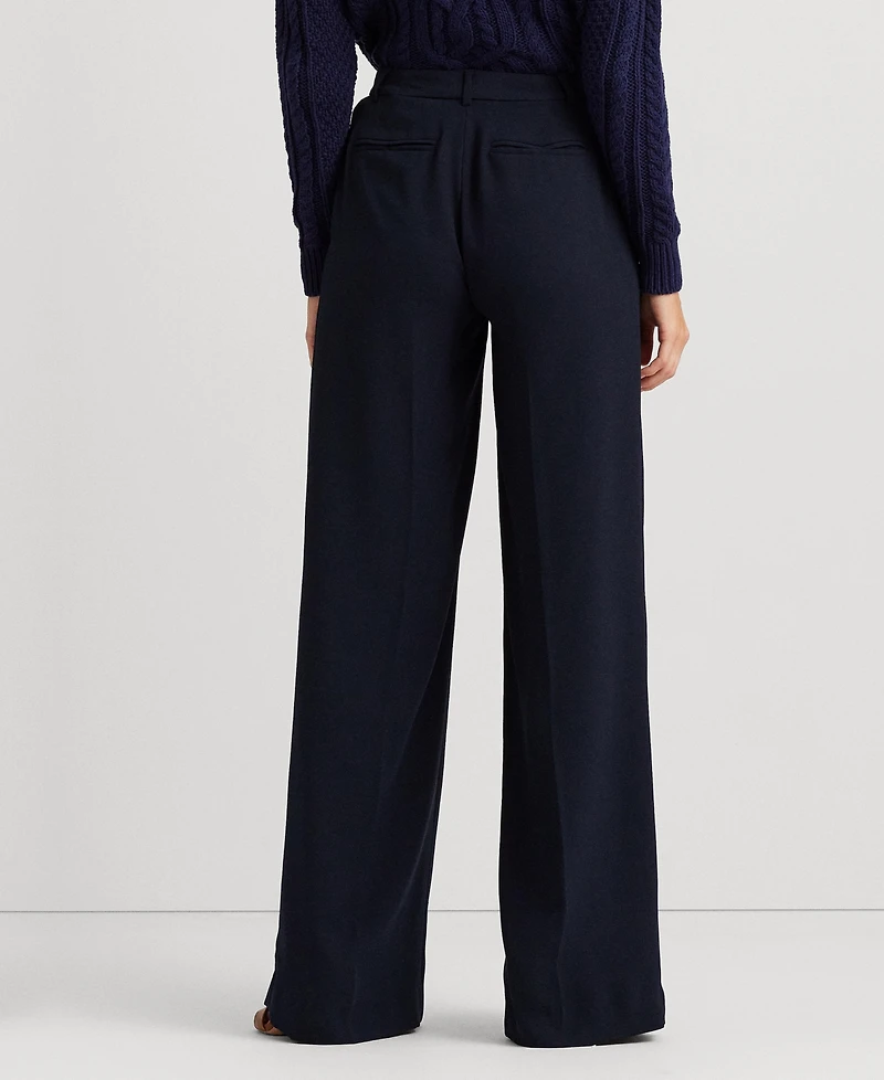 Lauren Ralph Women's Double-Faced Georgette Wide-Leg Pants
