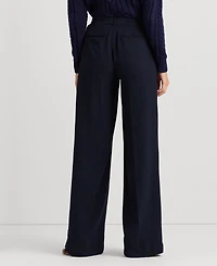Lauren Ralph Women's Double-Faced Georgette Wide-Leg Pants