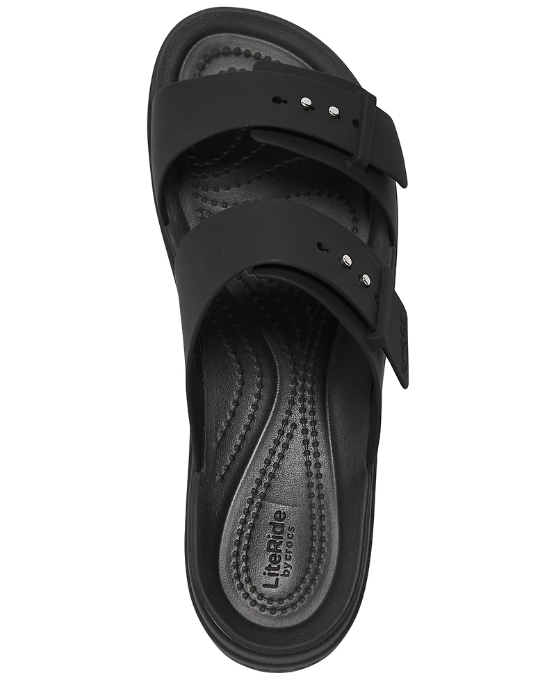 Crocs Women's Brooklyn Low Wedge Sandals from Finish Line