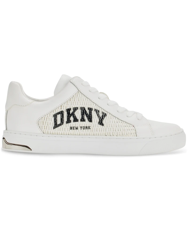 Dkny Women's Abeni Arch Raffia Logo Low-Top Sneakers