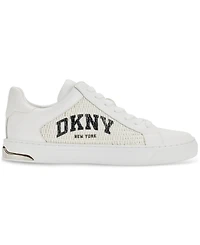 Dkny Women's Abeni Arch Raffia Logo Low-Top Sneakers