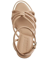 Dkny Women's Delicia Strappy Knotted Platform Sandals