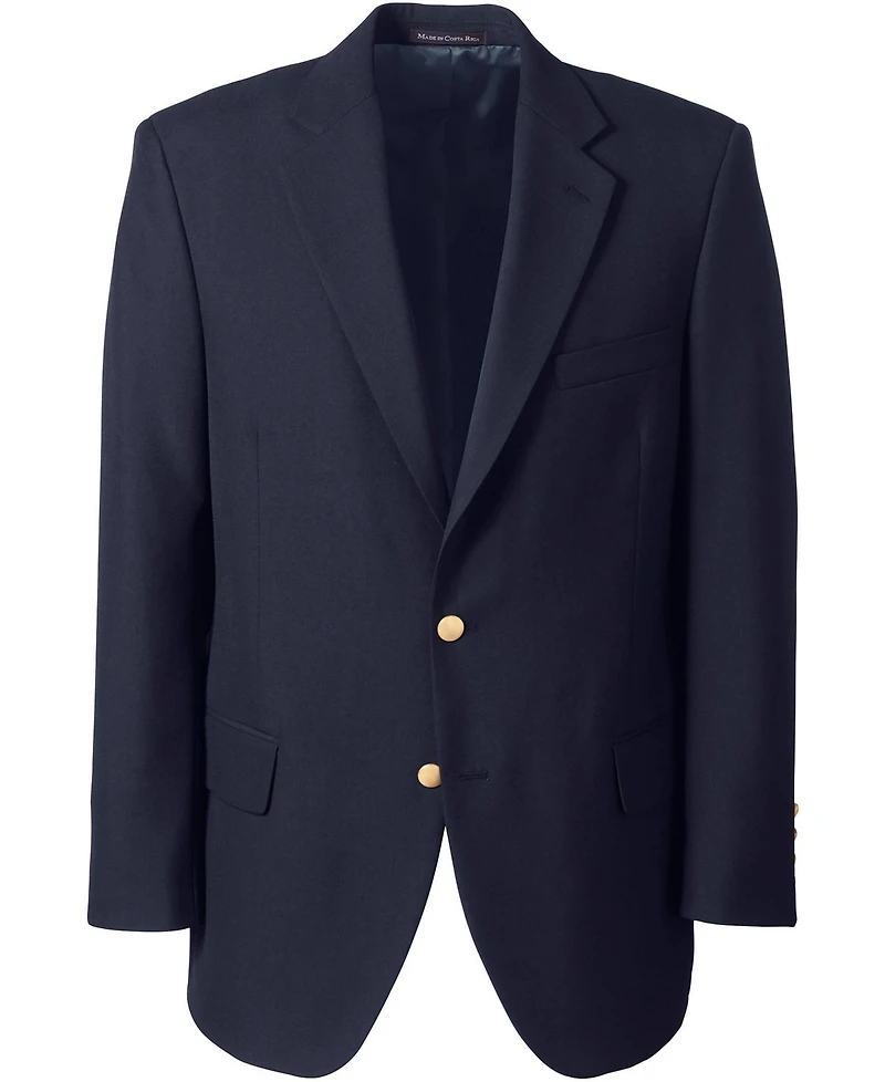 Lands' End School Uniform Men's Long Hopsack Blazer
