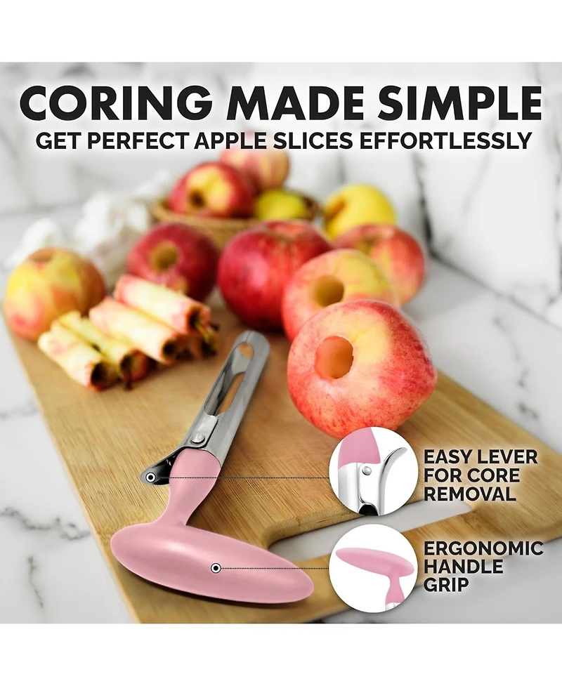 Zulay Kitchen Durable Stainless Steel Premium Apple Corer Remover