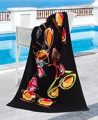 Nicole Miller Colorful Shades Beach Towel, 36" x 68"