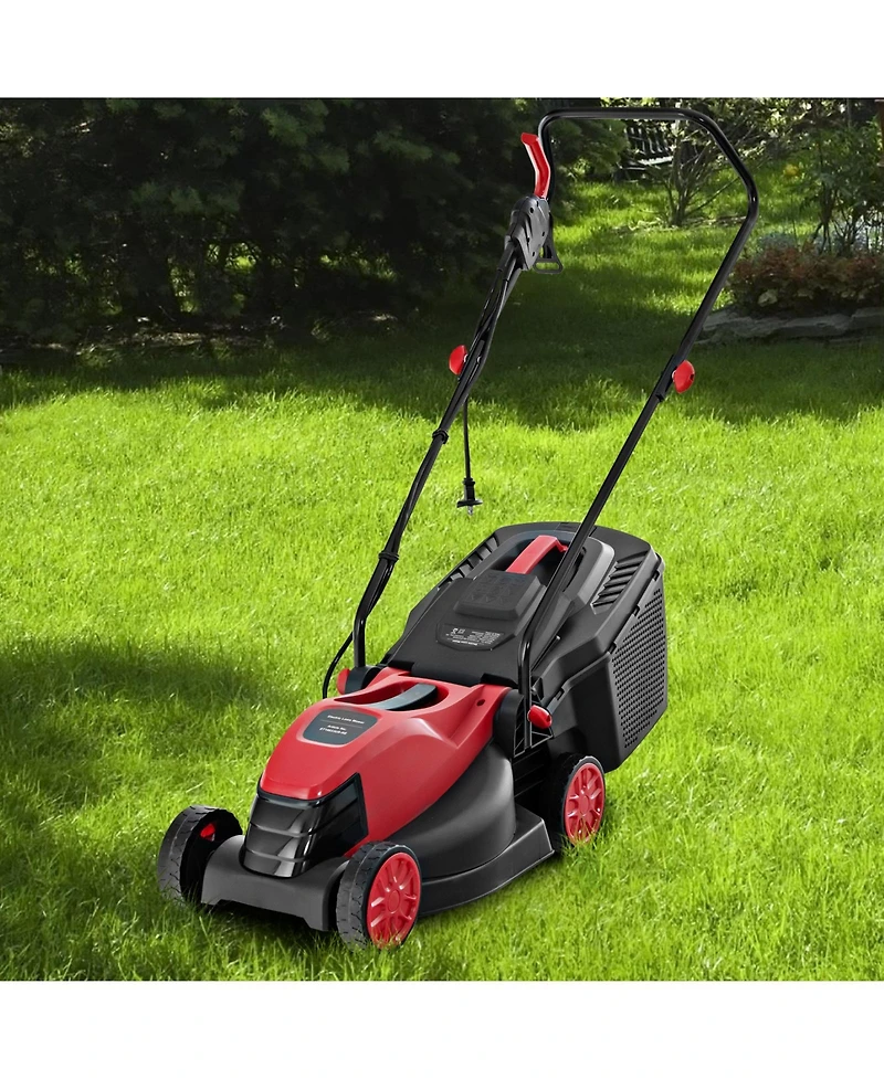 Slickblue 10 Amp 13 Inch Electric Corded Lawn Mower with Collection Box