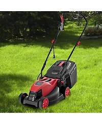 Slickblue 10 Amp 13 Inch Electric Corded Lawn Mower with Collection Box