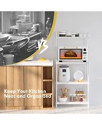 Slickblue 4-Tier Baker's Rack Stand Shelves Kitchen Storage Rack Organizer