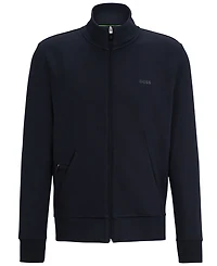 Boss by Hugo Boss Men's Logo Print Zip-Up Sweatshirt