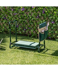 Slickblue Folding Sturdy Garden Kneeler Pad and Cushion Seat