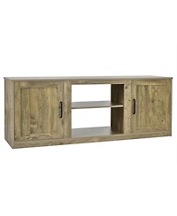 Slickblue 58 Inch Tv Stand with 1500W Faux Fireplace for TVs up to 65
