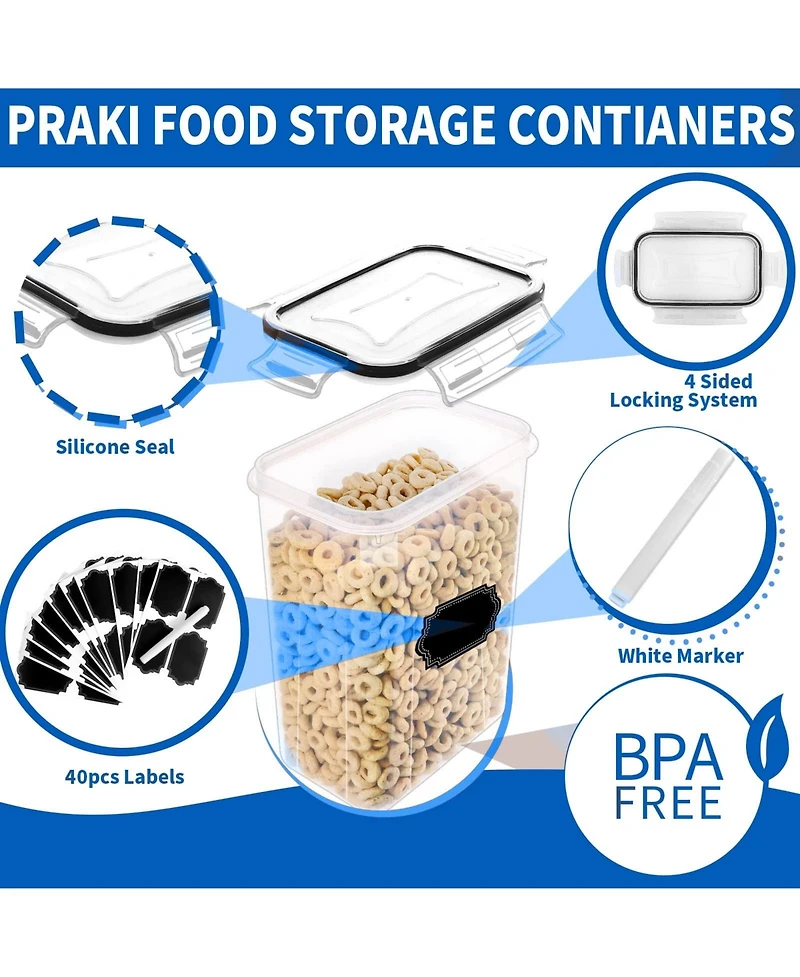 Airtight Food Storage Containers with Lids 24pcs Dry Food Storage Containers