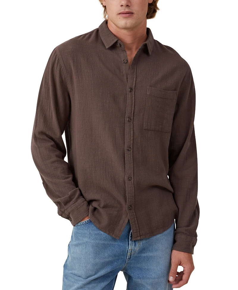 Cotton On Men's Portland Long Sleeve Shirt