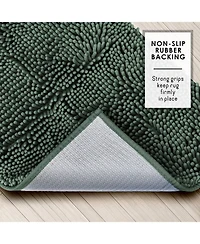 Ultra Soft Non-Slip Chenille Bath Rug - Quick Dry, Machine Washable Large 26”x44”