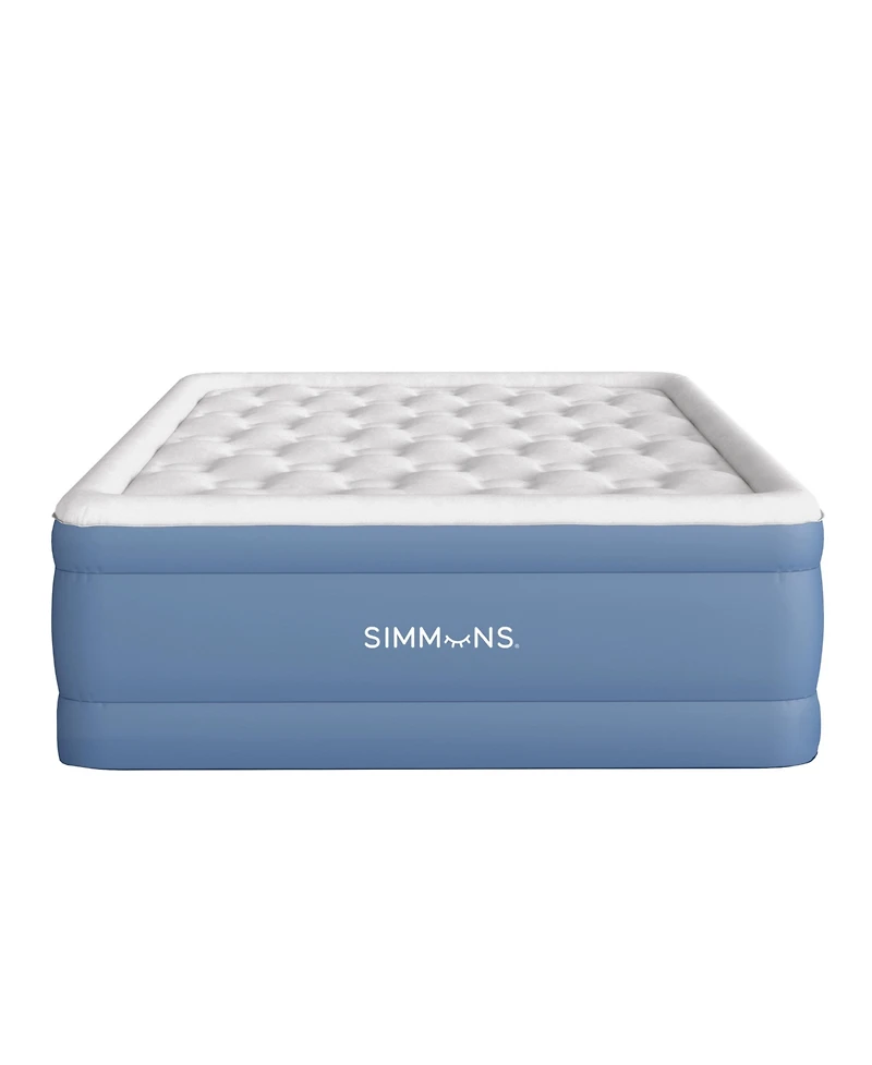 Simmons Rest Aire 17" Inflatable Air Mattress with Built-In Pump, Full