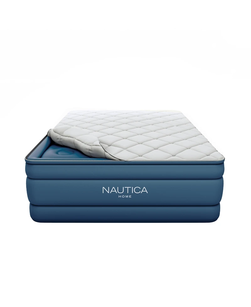 Nautica Home Cloud Supreme Express Inflatable 20" Air Mattress with Built in Pump, Queen