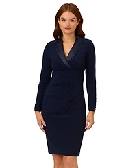 Adrianna Papell Women's Jersey Tuxedo Sheath Dress