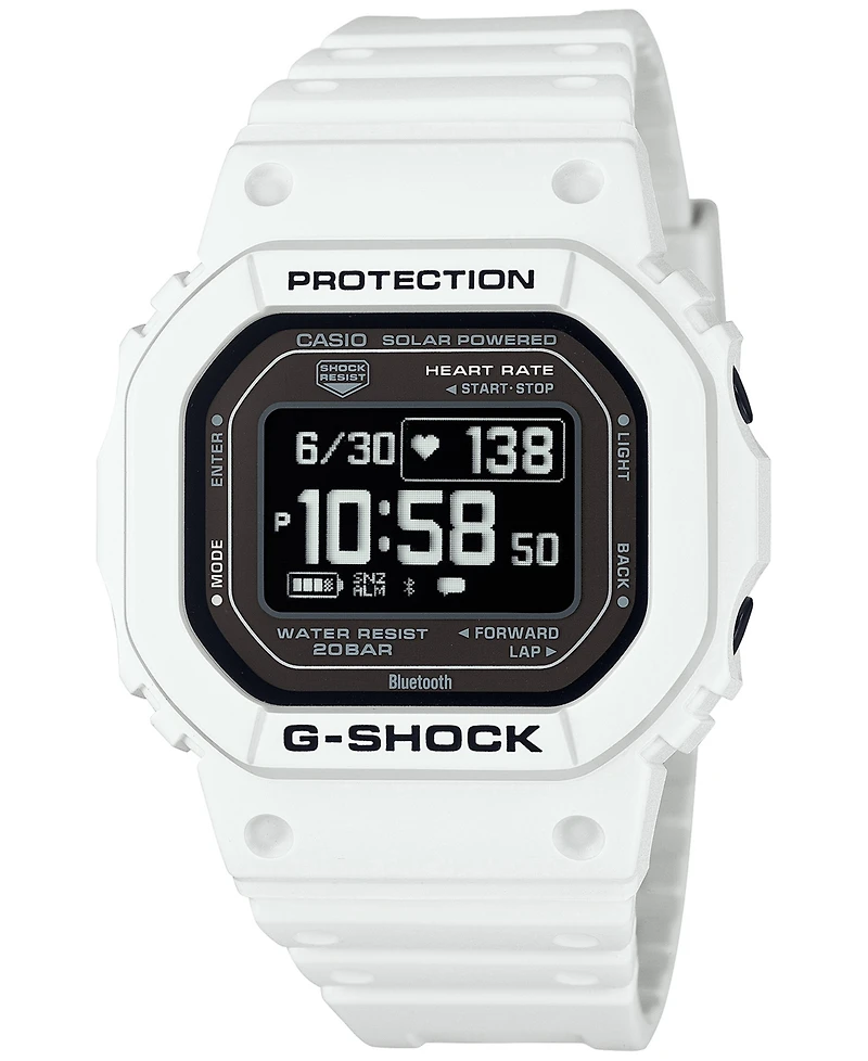 G-Shock Men's Digital White Resin Strap Watch 45mm, DWH5600-7