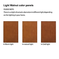 Streamdale Furniture Walnut Corner Curio Cabinet with Lights & Adjustable Shelves