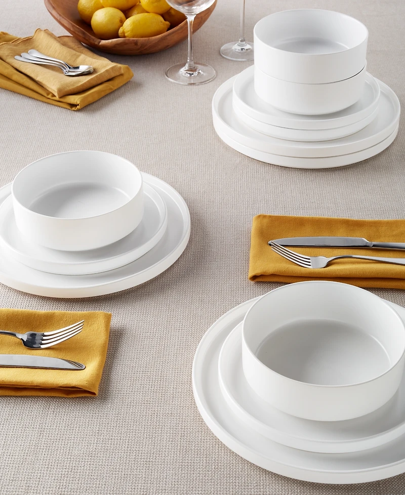 The Cellar Aaden Matte Stackable 12-Pc. Dinnerware Set Service for 4, Exclusively at Macy's