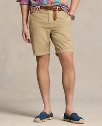 Polo Ralph Lauren Men's 8.5" Straight-Fit Linen Cotton Chino Shorts