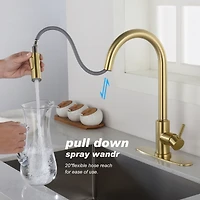 Streamdale Furniture Touch Kitchen Faucet With Pull Down Sprayer