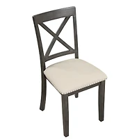 Streamdale Furniture 5 Pieces Dining Table And Chairs Set For 4 Persons, Kitchen Room Solid Wood Table With 4 Chair