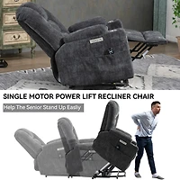 Streamdale Furniture Massage Recliner Chair with Heat and USB_ports