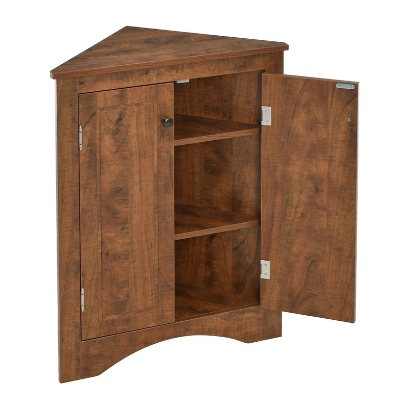 Streamdale Triangle Bathroom Storage Cabinet with Adjustable Shelves