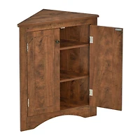 Streamdale Triangle Bathroom Storage Cabinet with Adjustable Shelves