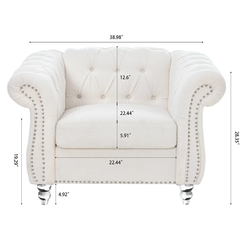 1 Seater Sofa Chair For Living Room