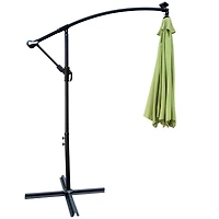 Simplie Fun 10 Ft Outdoor Patio Umbrella Solar Powered Led Lighted Sun Shade Market Waterproof 8 Ribs