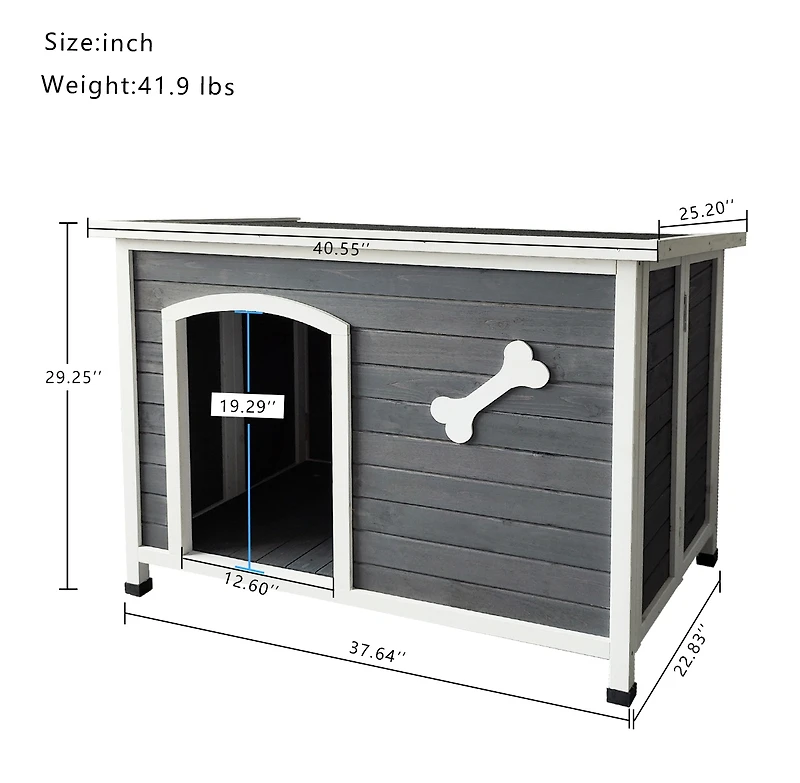 Streamdale Furniture Spacious Waterproof Dog Shelter