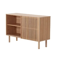 Simplie Fun Modern Sideboard With 4 Cabinet, Storage Cabinet, Tv Stand, Anti-Topple Design