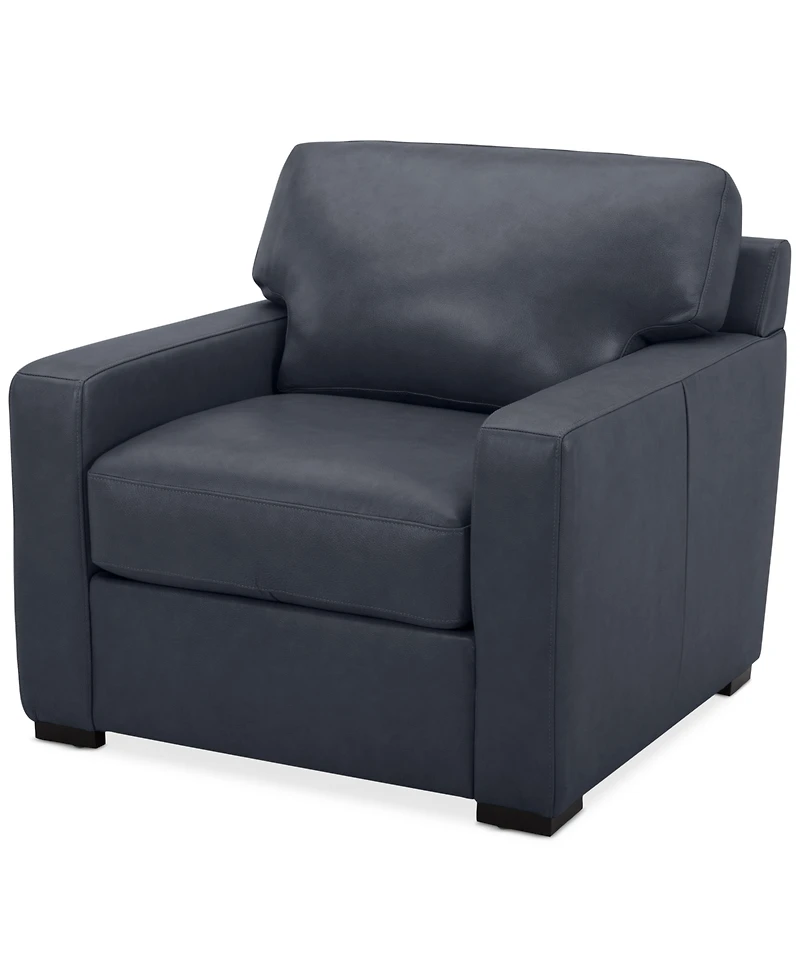 Radley 38" Leather Chair, Created for Macy's