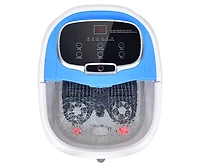 Slickblue Portable All-In-One Heated Foot Bubble Spa Bath Motorized Massager