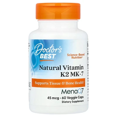 Doctor's Best Natural Vitamin K2 Mk-7 45 mcg - 60 Veggie Caps