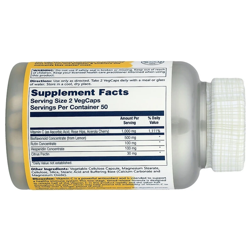 Solaray Buffered Super Bio Vitamin C - 100 VegCaps
