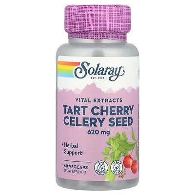 Solaray Tart Cherry Celery Seed - 60 VegCaps