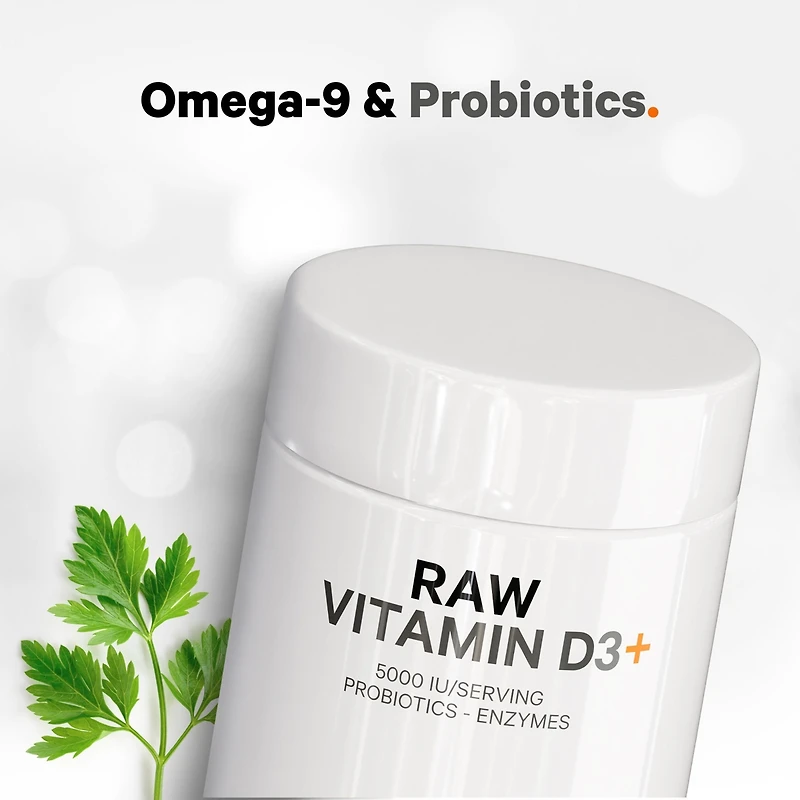 Codeage Raw Vitamin D3+ High Potency 5000 Iu Supplement From Saccharomyces Cerevisiae